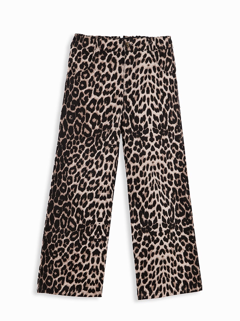 Denokids Leopard Girl Twill Cotton Pants - Image 3